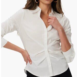 seeking Paige Alera shirt white sz XS or S